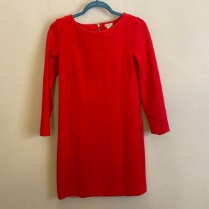 Bright Red J. Crew Dress